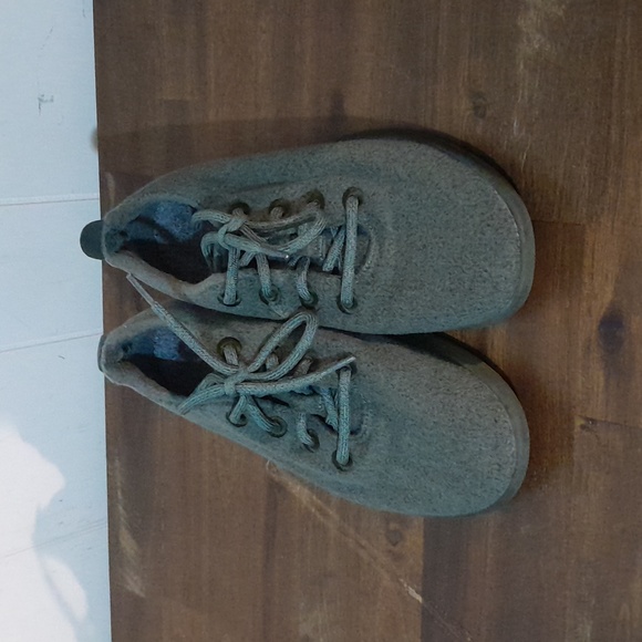 Allbirds Green Wool Runners Sneakers Size 9 - Picture 4 of 9
